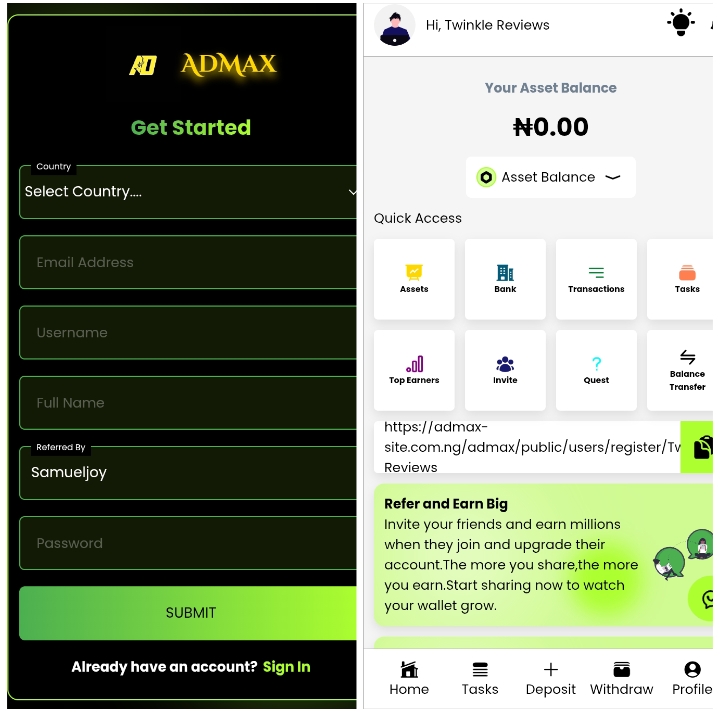 Admax-site.com.ng Review
