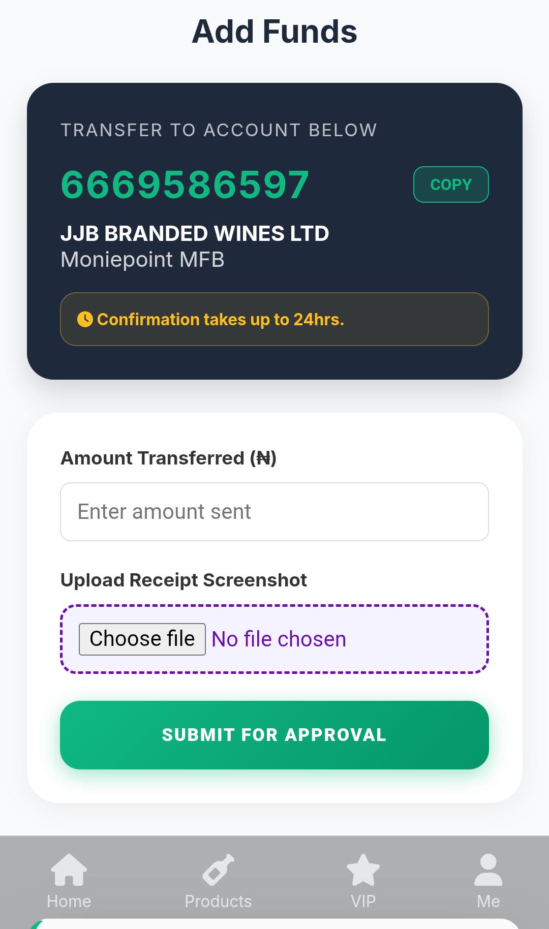 Payment & Withdrawals on JJB24