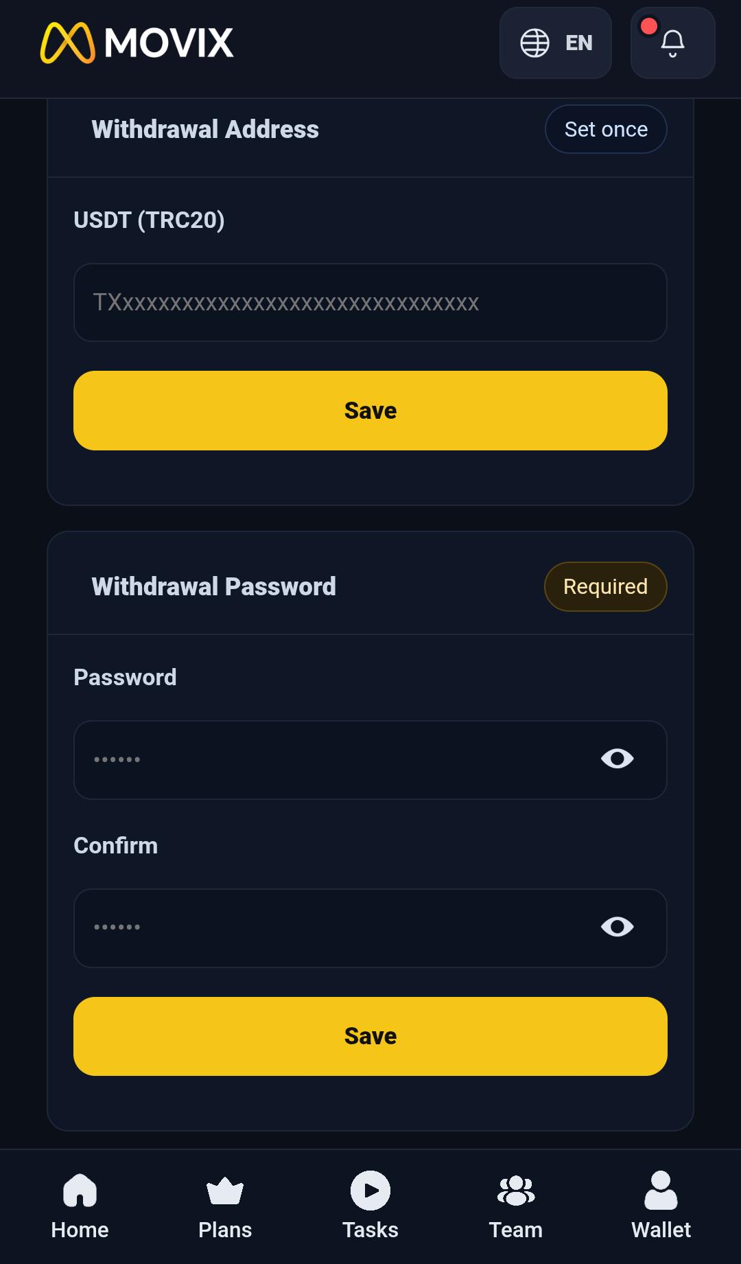 Payments & Withdrawals 