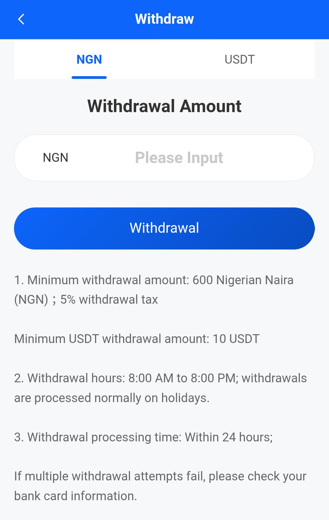 Payments & Withdrawals