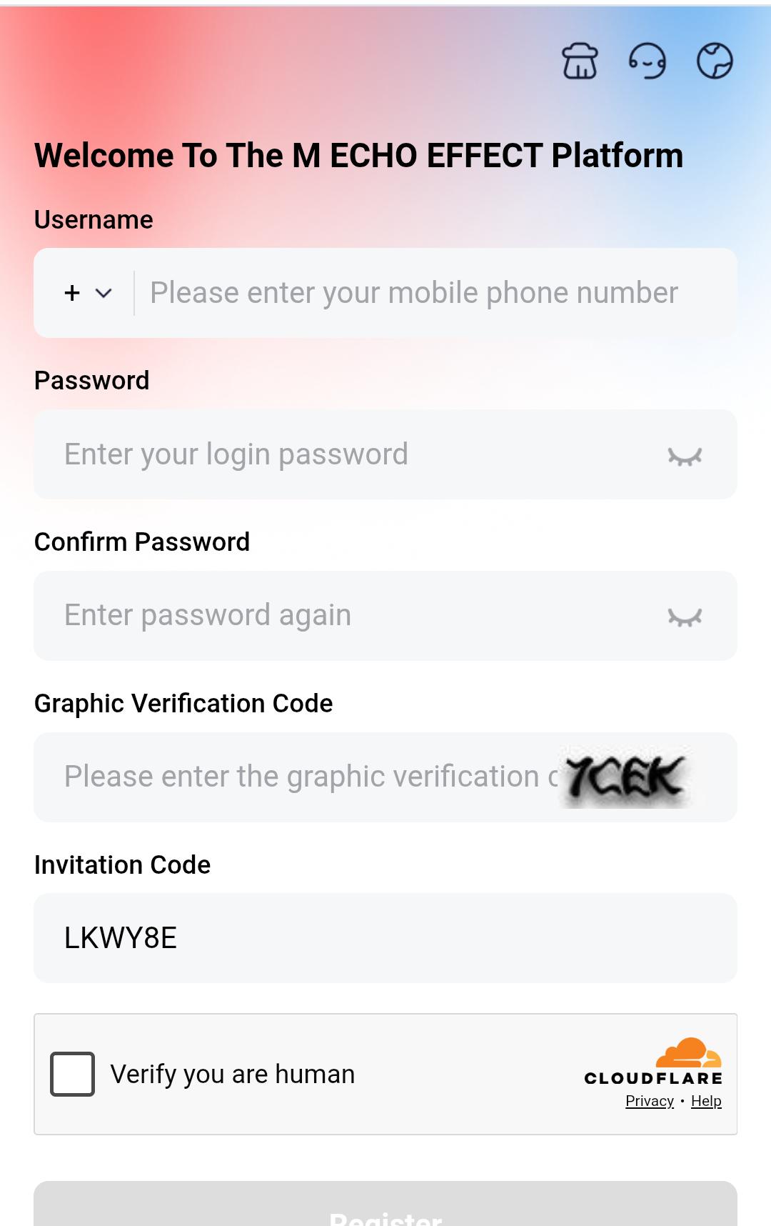 How To Register On Echoeffect