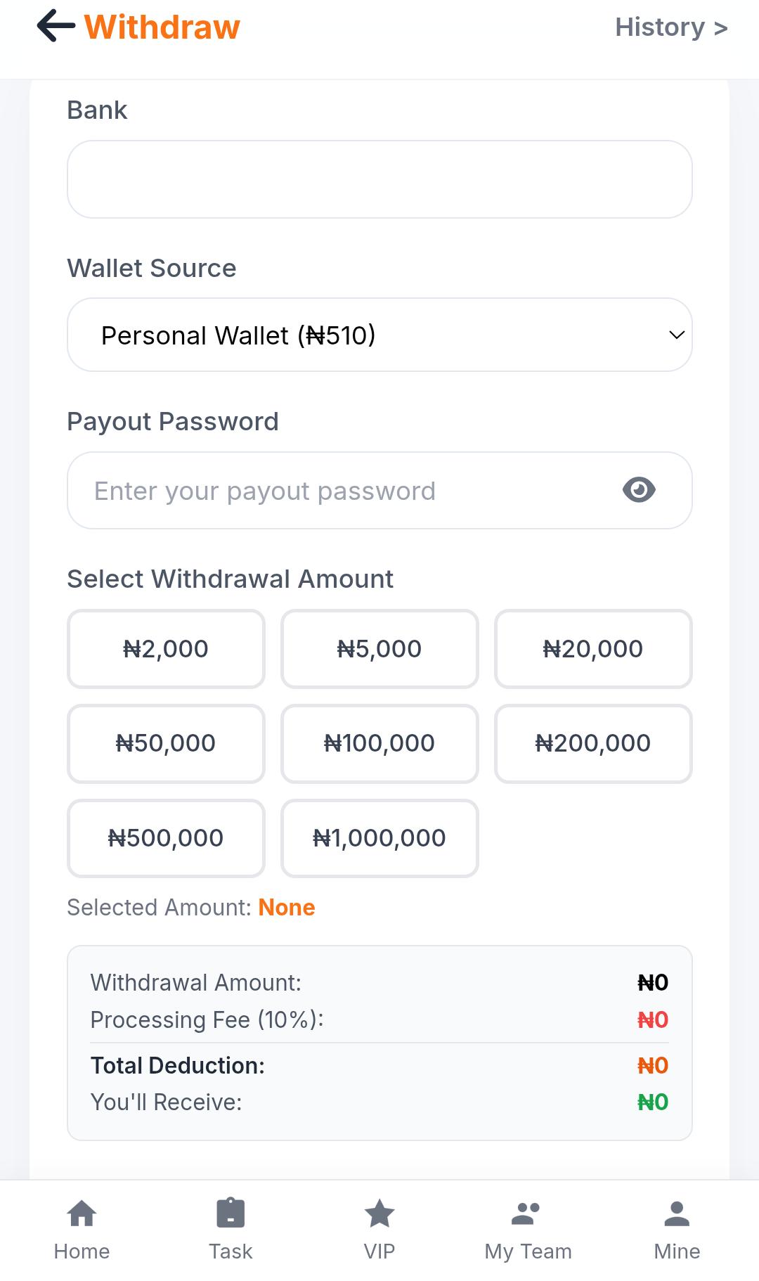 Payments & Withdrawals 