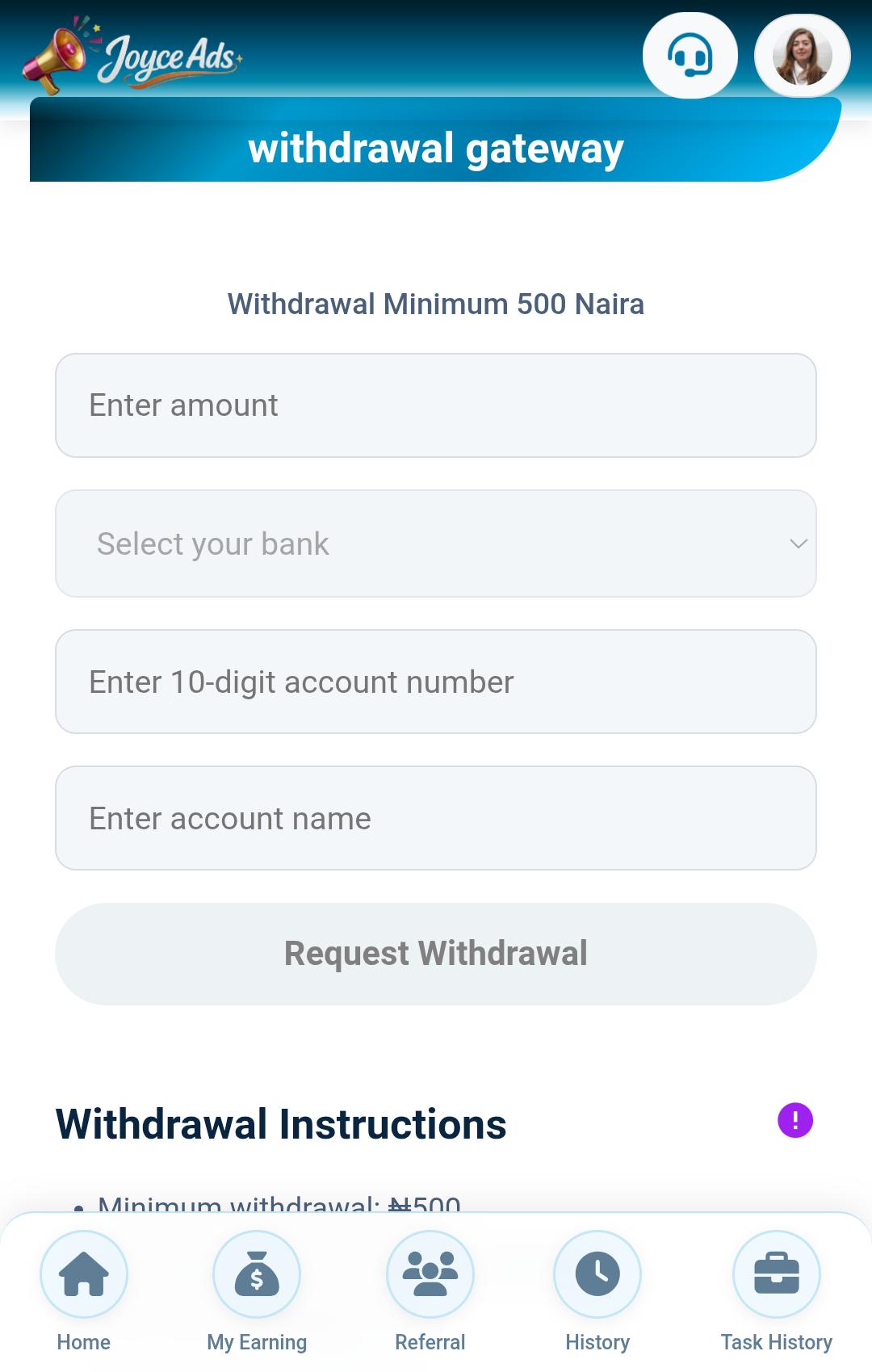 Payments & Withdrawals