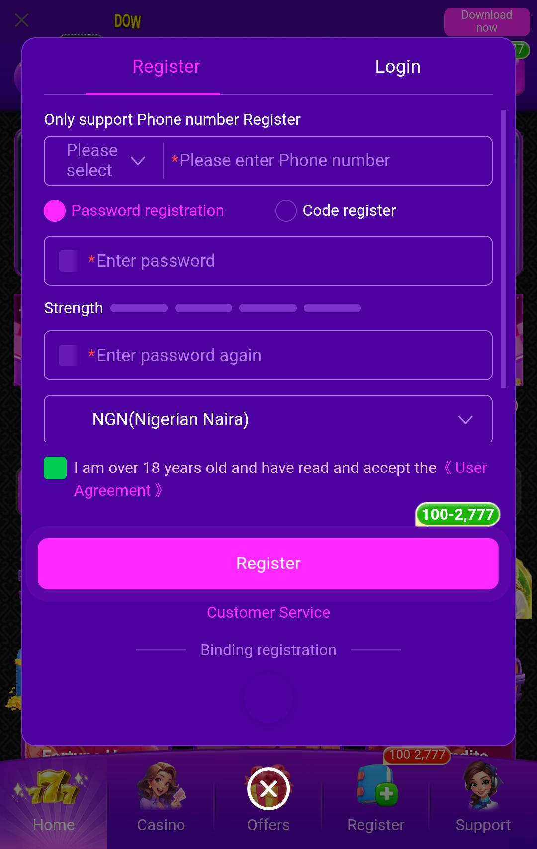 How To Register For Reto777