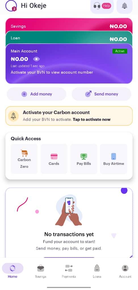 Carbon Loan App Review
