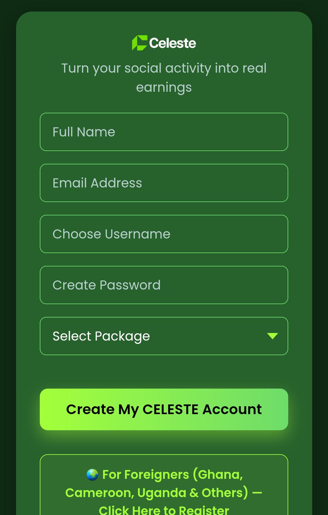 How To Register For Celeste  