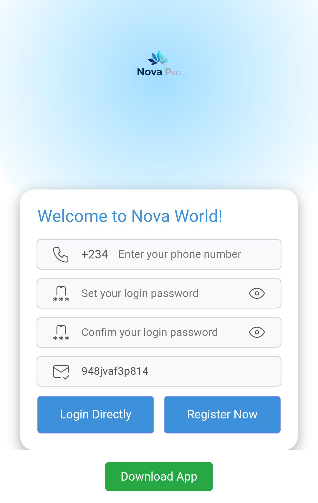 How To Register for the Nova Platform