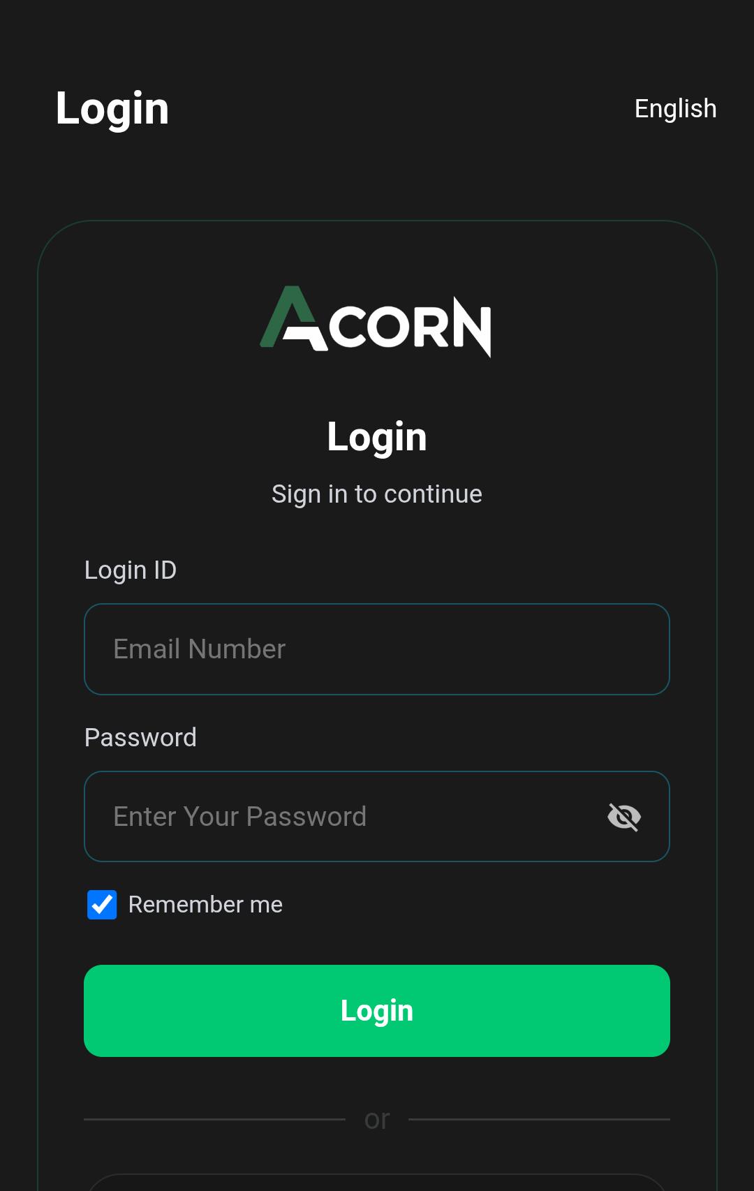 How To Register On Acorn
