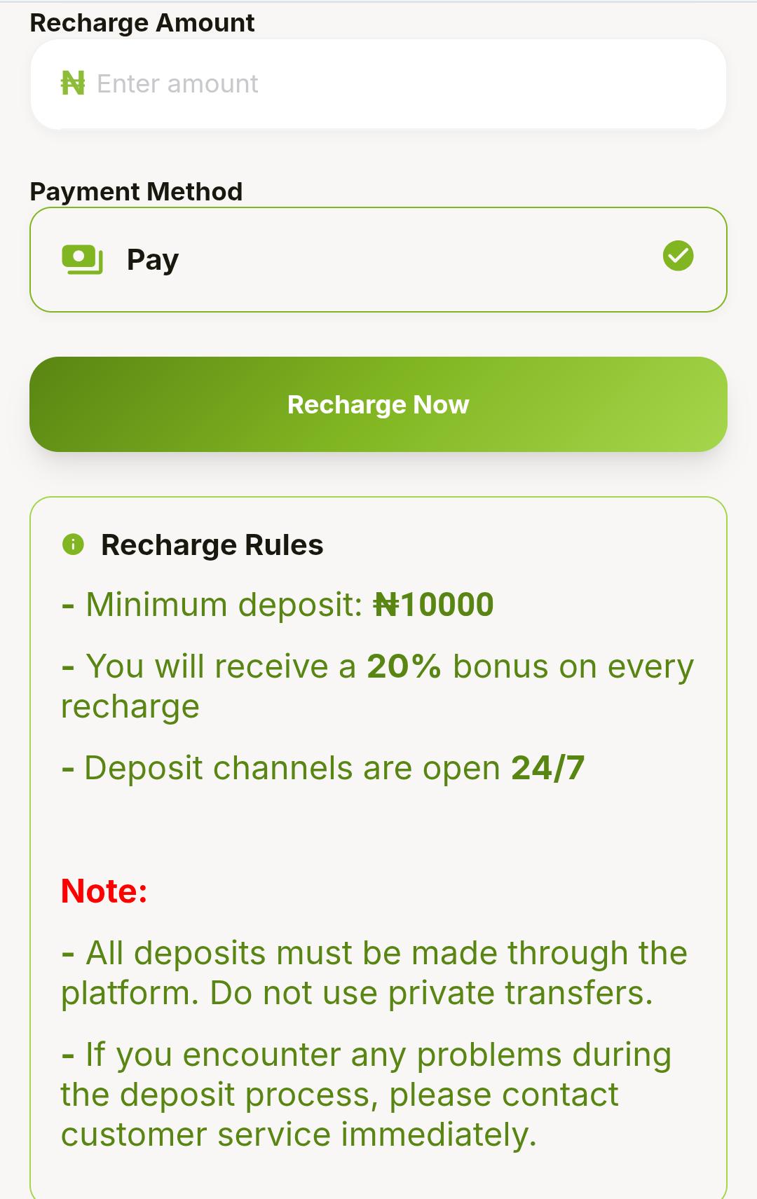 Payments & Withdrawals on ECO Energy