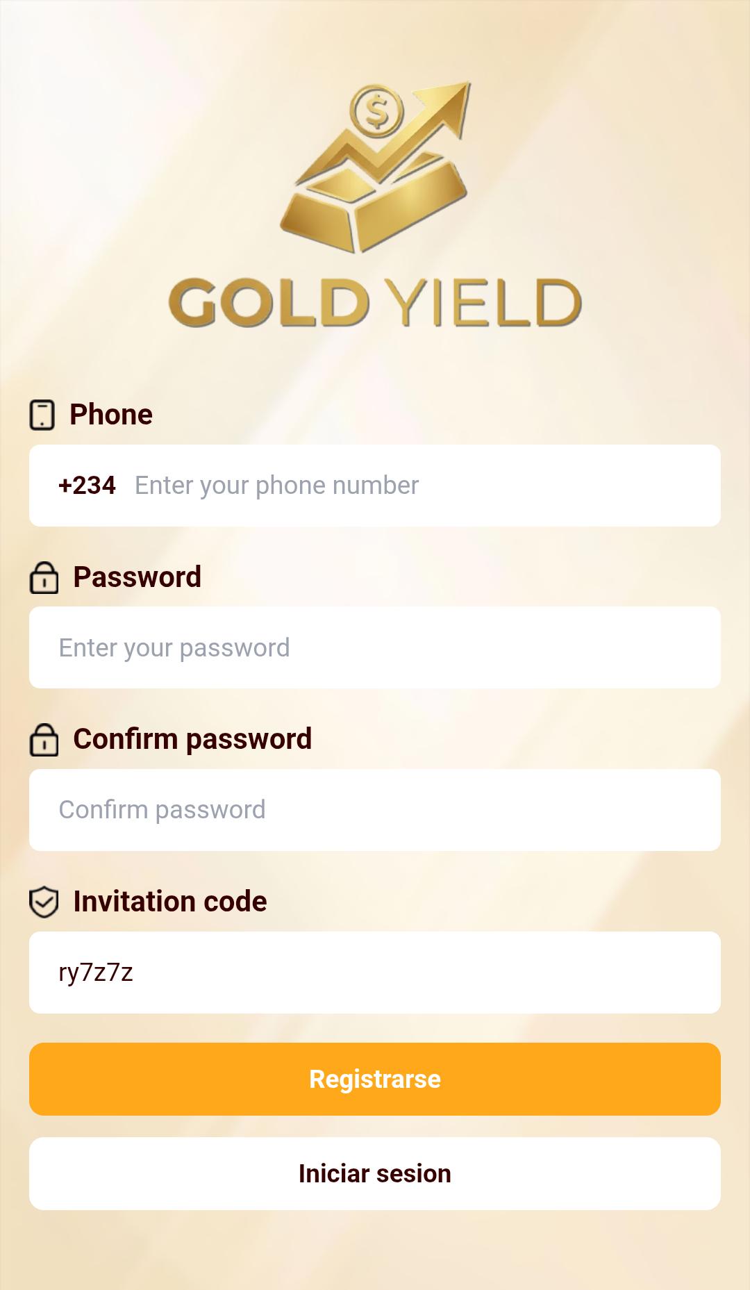 How To Register On Goldyield 