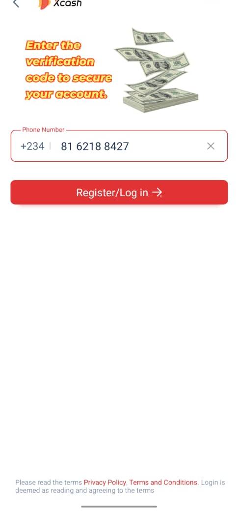 How To Register An Account On The XCash Loan App 