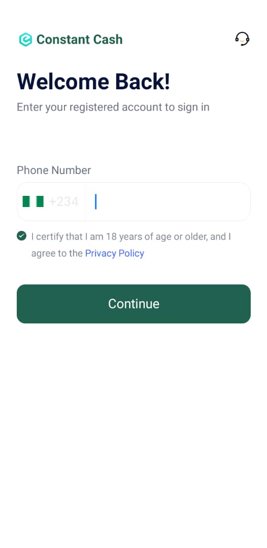 How To Register On Constant Cash Loan App
