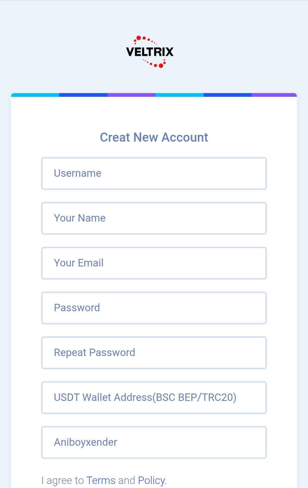 How To Join Veltrix Trade