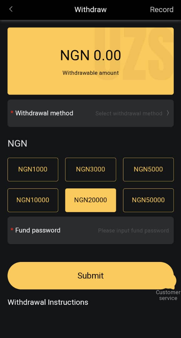Payment & Withdrawal Process 