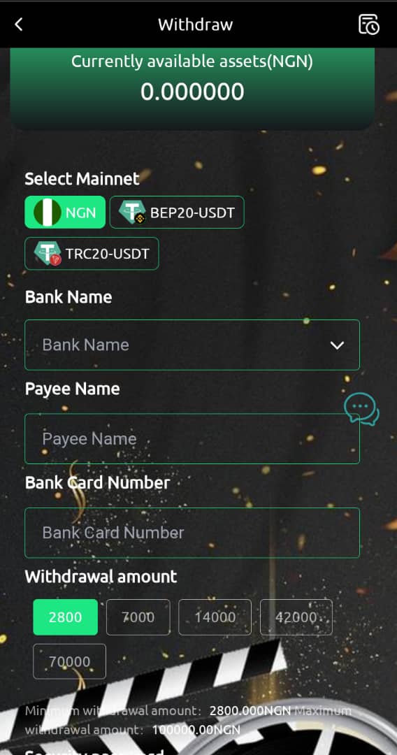 Payment & Withdrawal