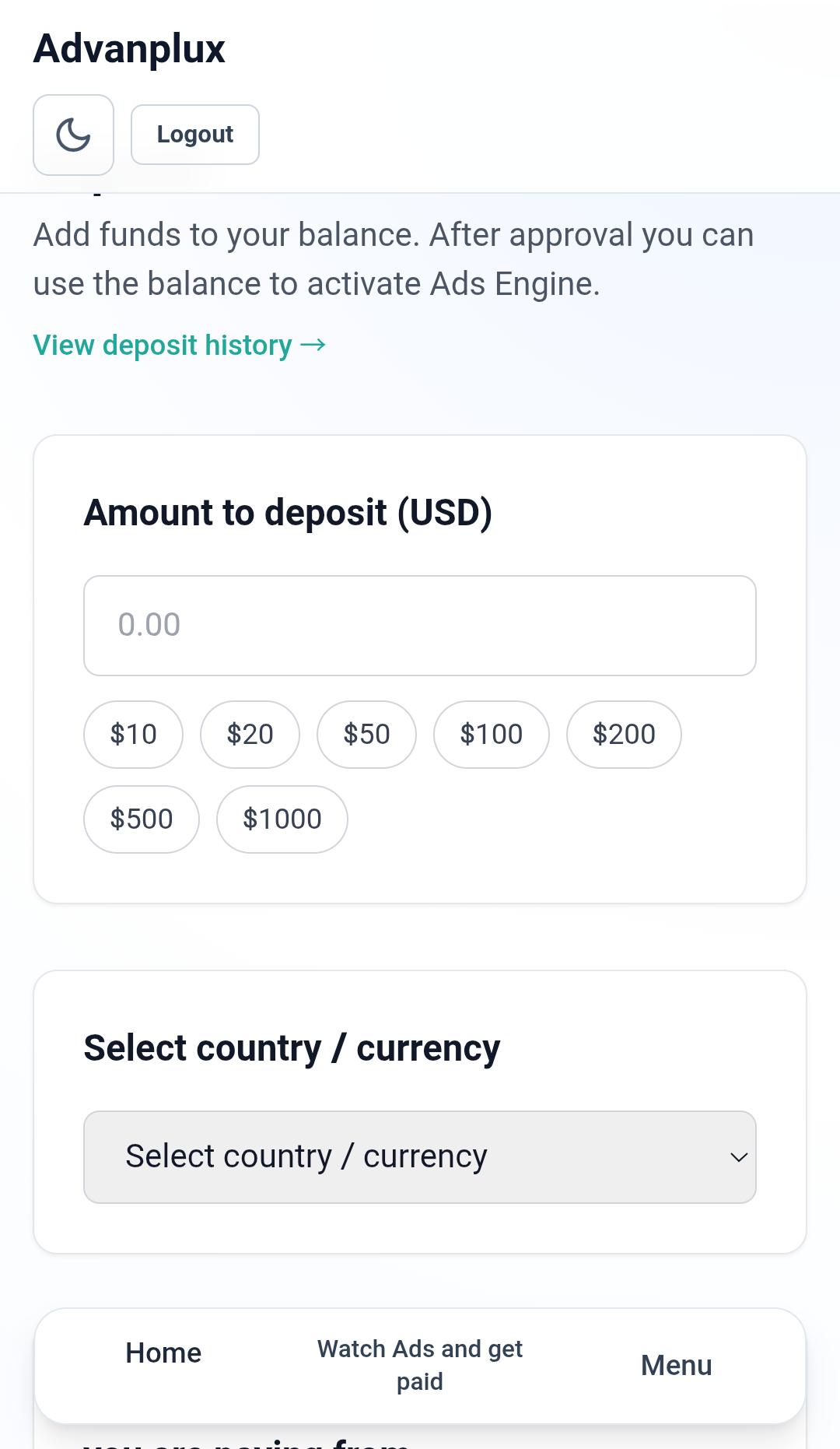 Payments & Withdrawals 