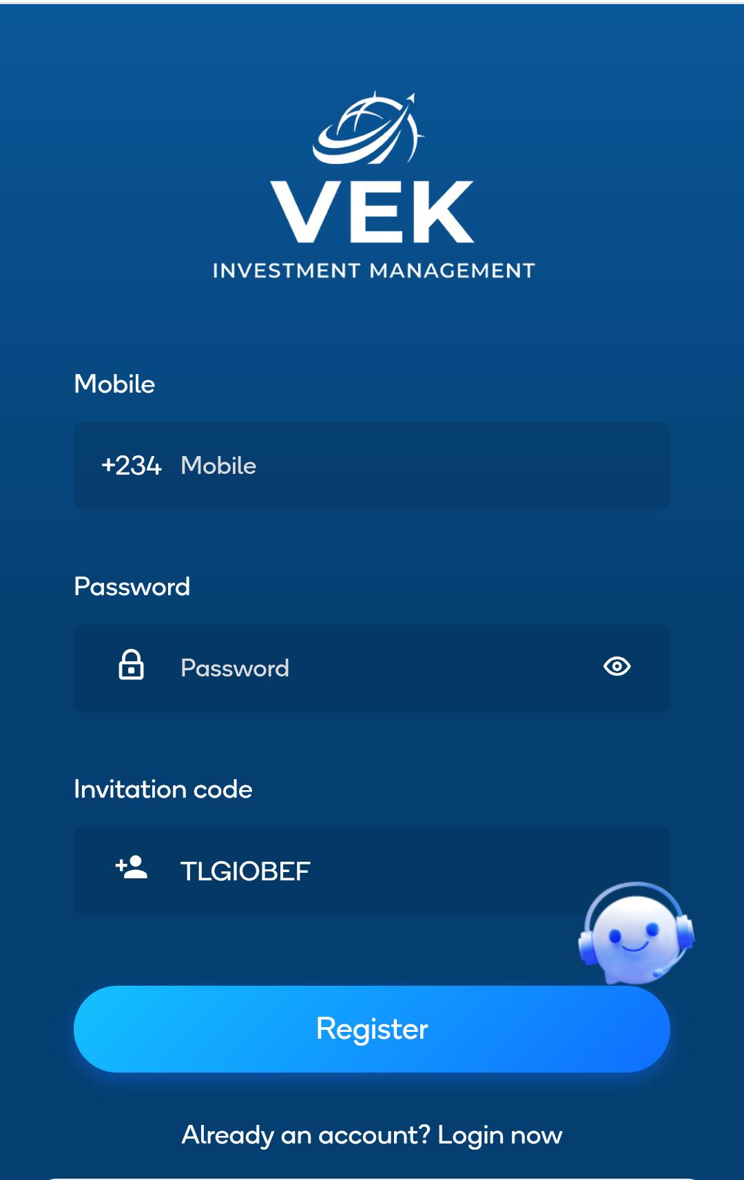 How To Register With VEK