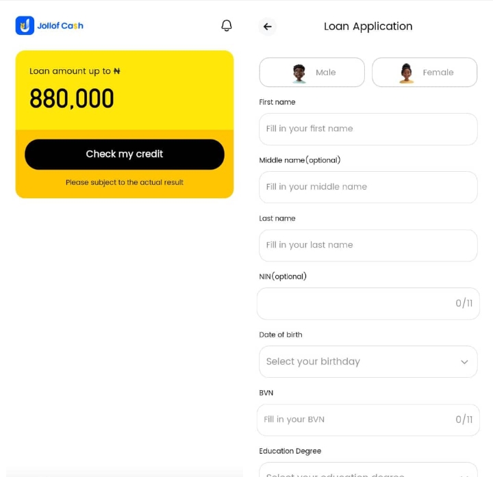 Jollof Cash Loan Review