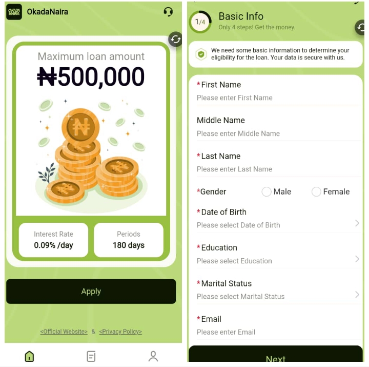 OkadaNaira Loan App Review