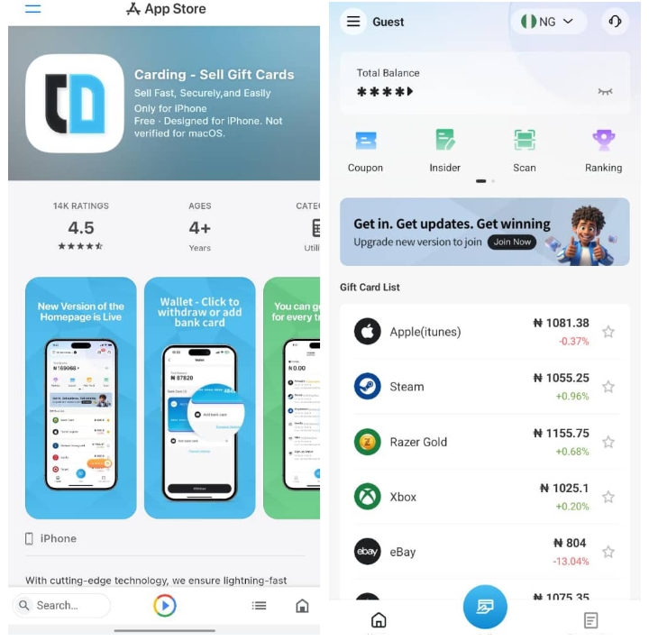 Carding App Review