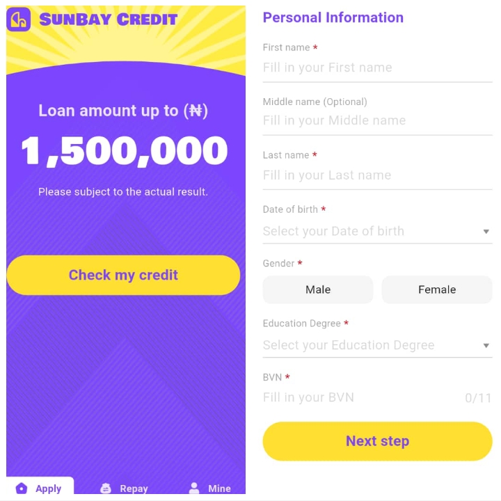 SunBay Credit Loan App Review