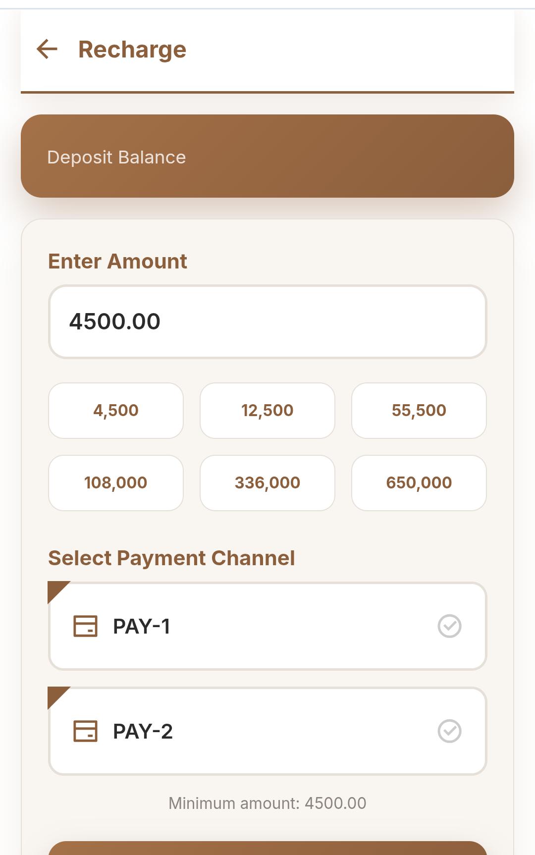 Payment & Withdrawal