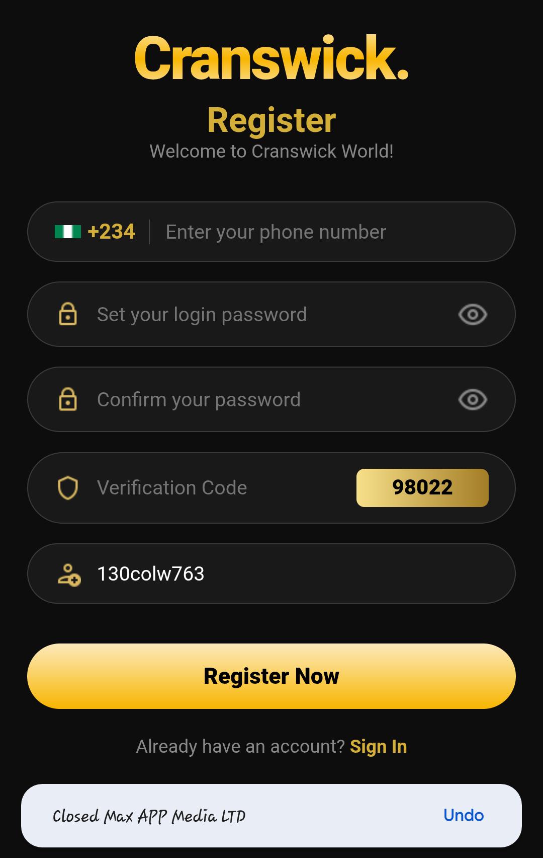 How To Register for Cranswick Food