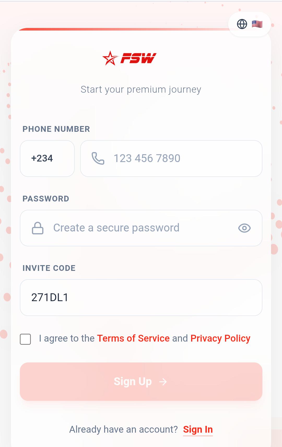 How To Register On FSW