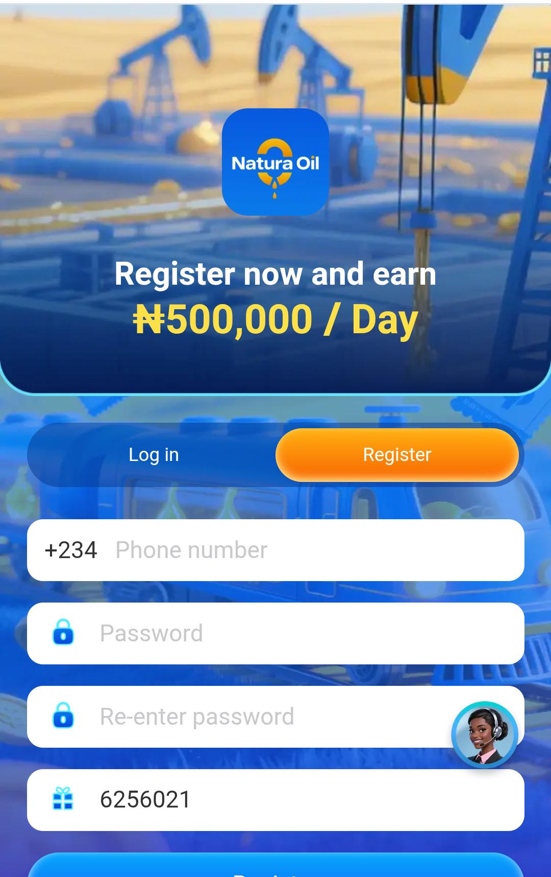 How To Register On Natura Oil