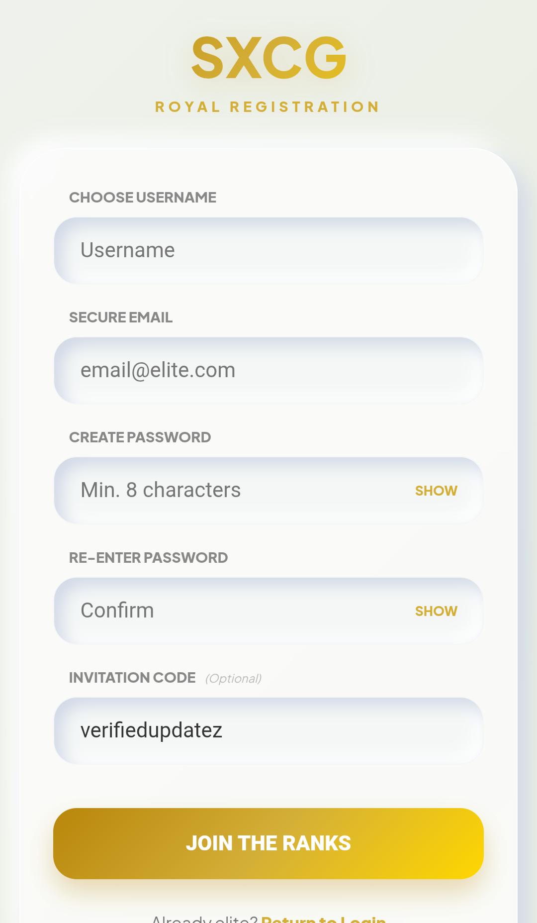 How To Register On SXCG