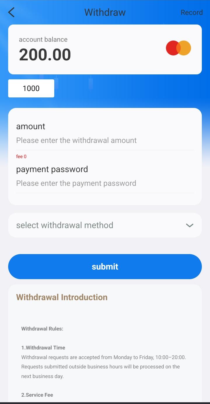 Payment & WithdrawalÂ