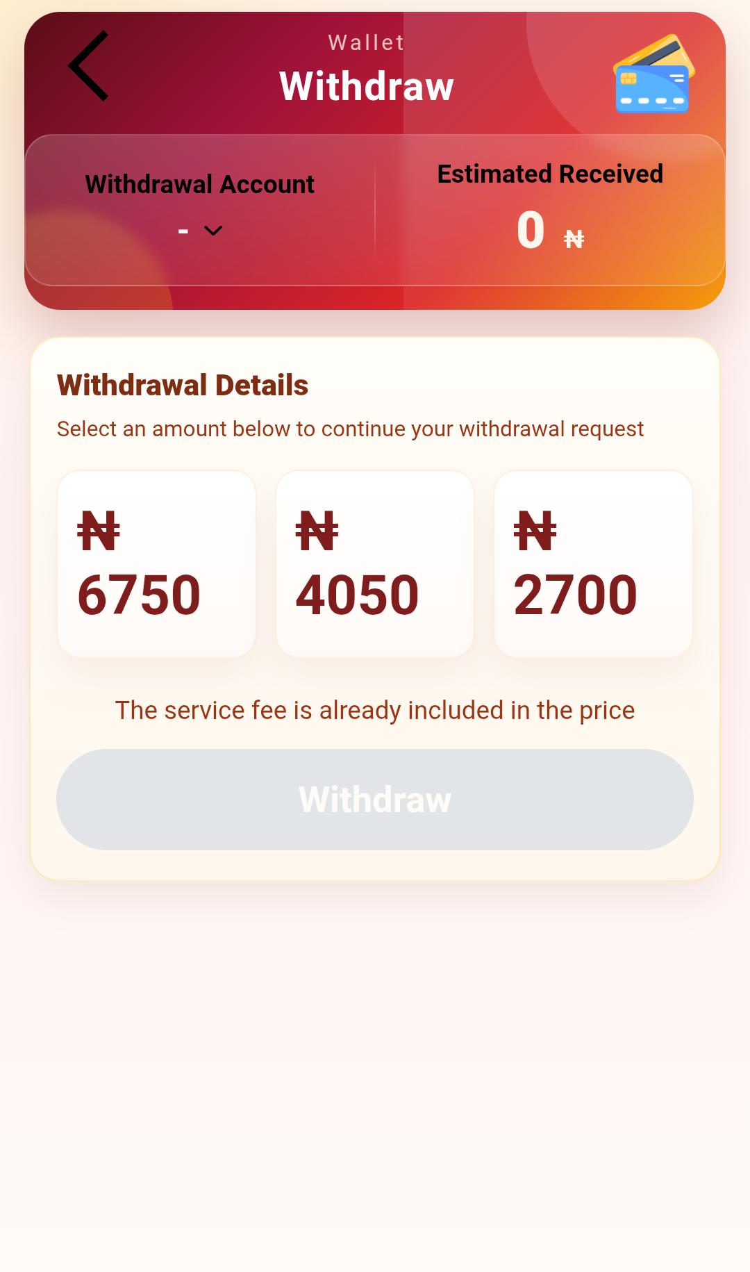 Withdrawal Process