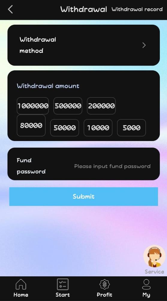 Withdrawal Process