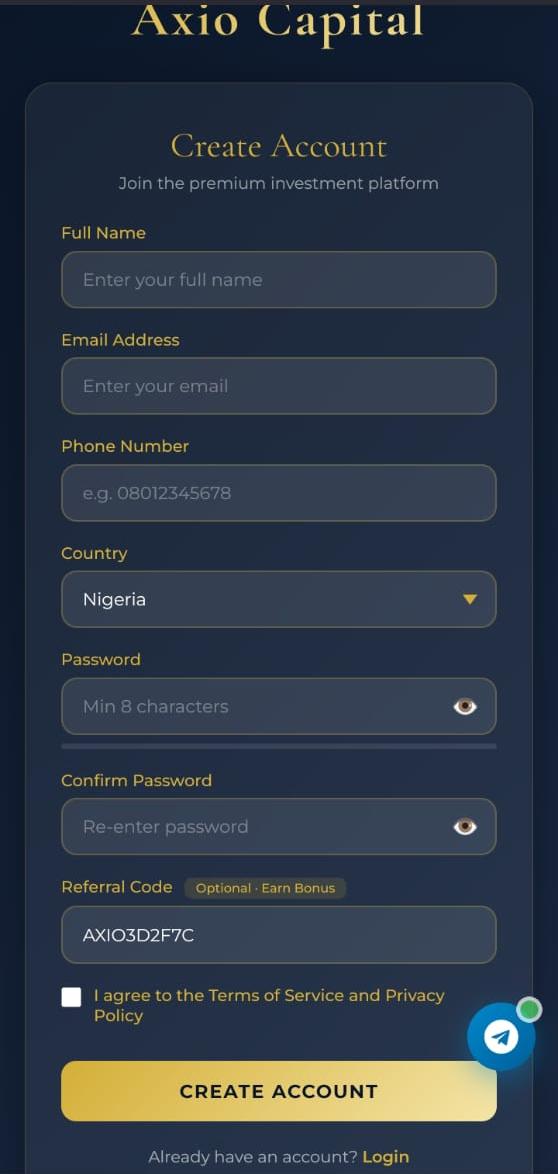 How To Join Axio CapitalÂ