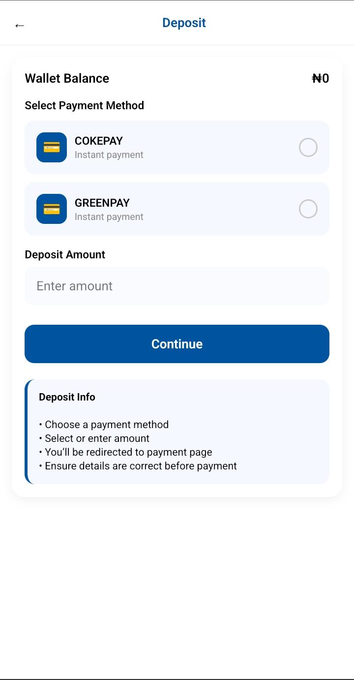 Payments & Withdrawal on Vestora