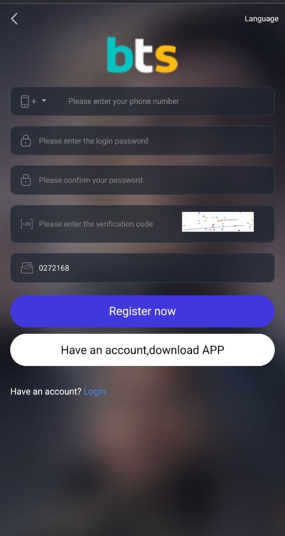 Registration Process on BTS