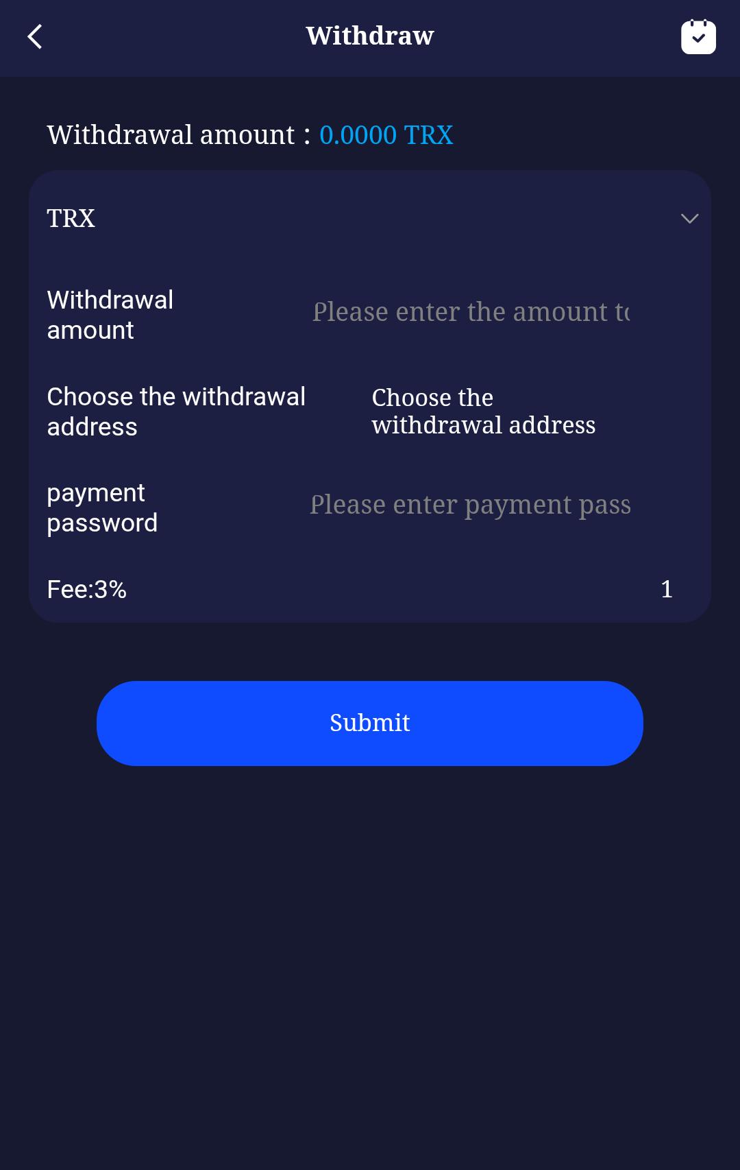 Payments & Withdrawals on Afox