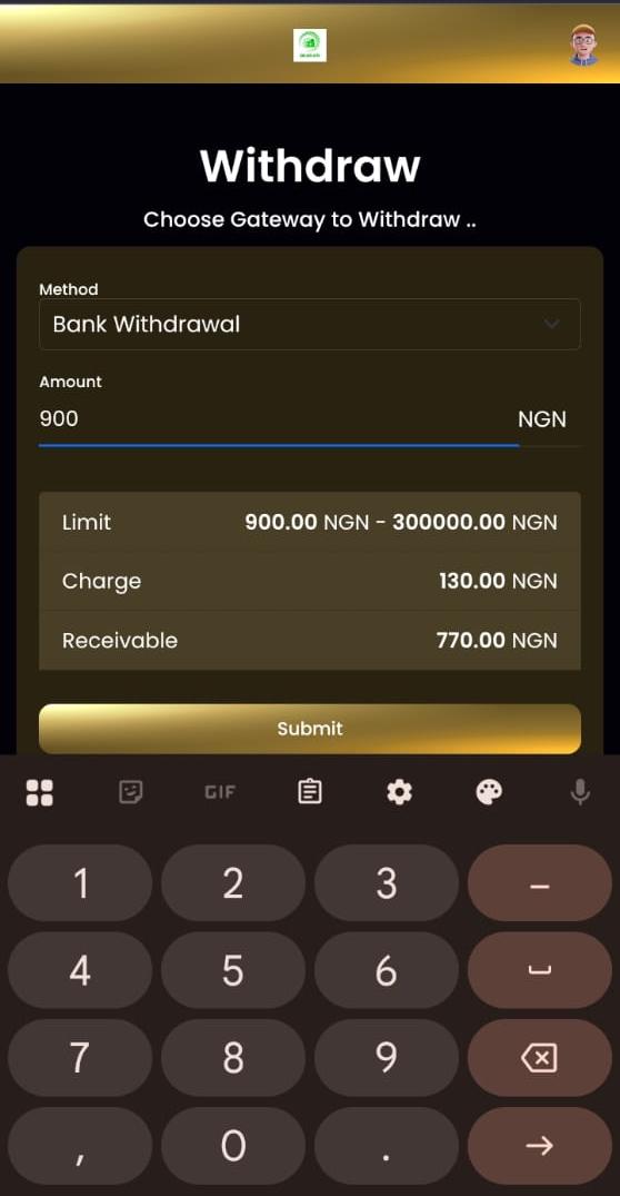 Recharge & Withdrawal on Vienaxx