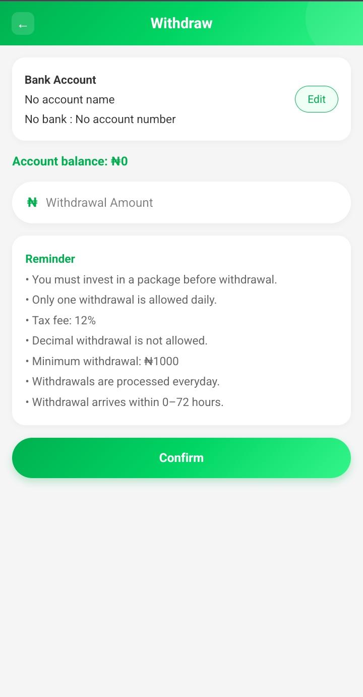 Payments & Withdrawals on Uplift Renewables