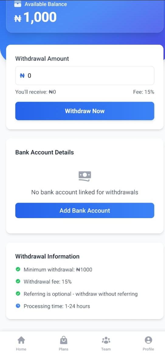 Payments & Withdrawals on Agromint