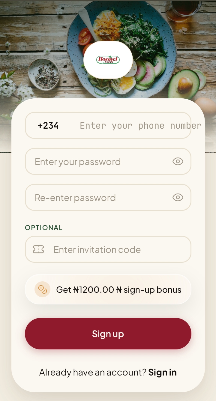 How to Register on Hormel 
