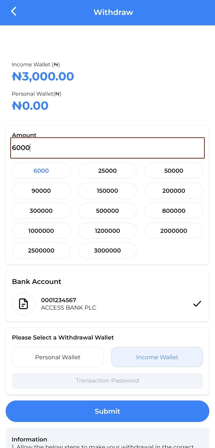 Payments & Withdrawals on BMC