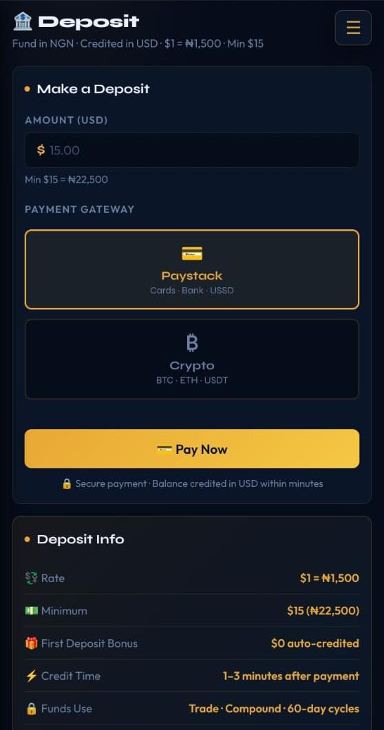 How To Make Deposits on CPUAI