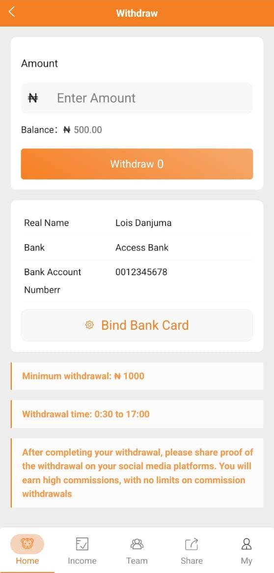 Payment & Withdrawals