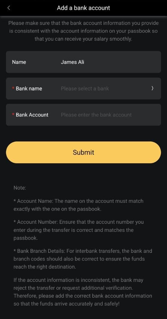 Deposits & Withdrawal on JPC