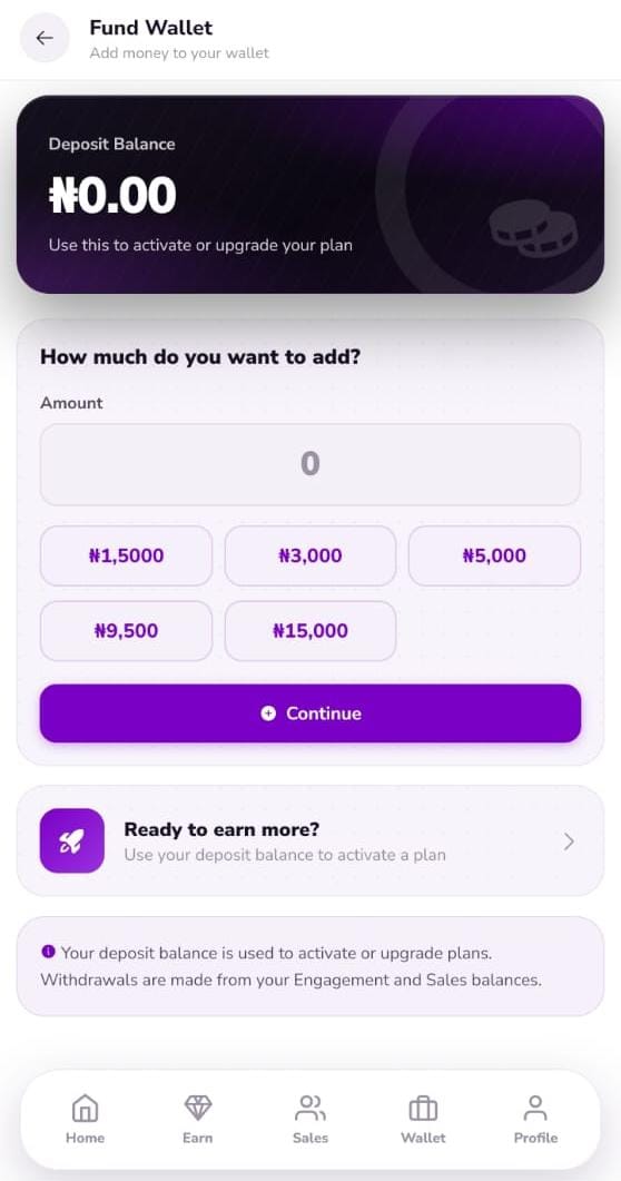 Deposits & Withdrawals 
