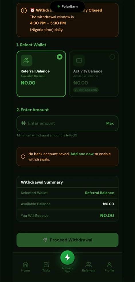 Payment & WithdrawalsÂ