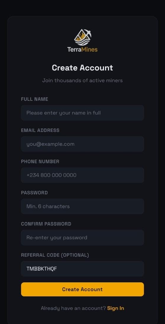 How To Join TerraMines