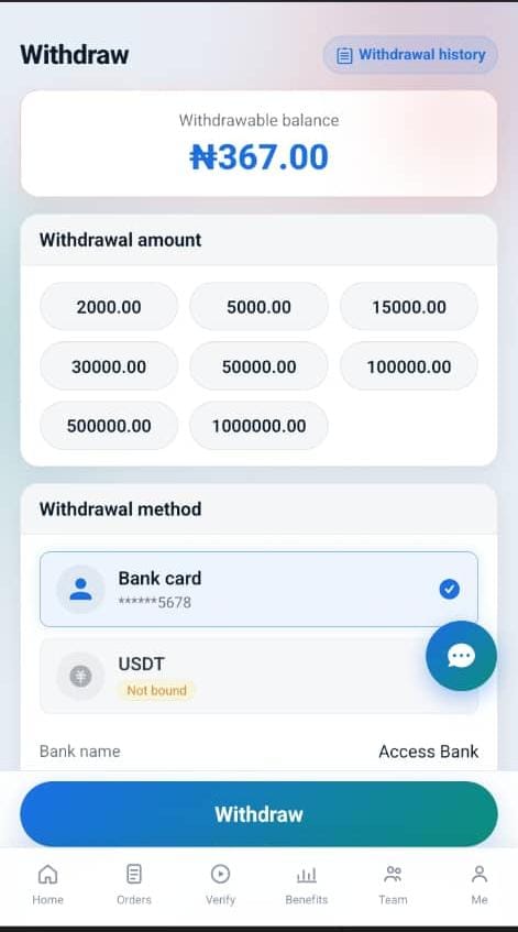 Payments & Withdrawals on GRE