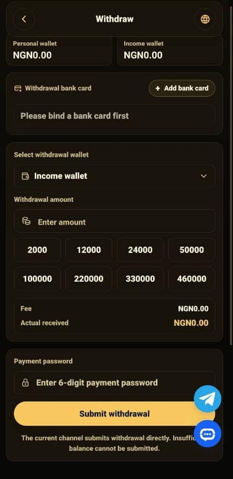 Withdrawal Process on TAC